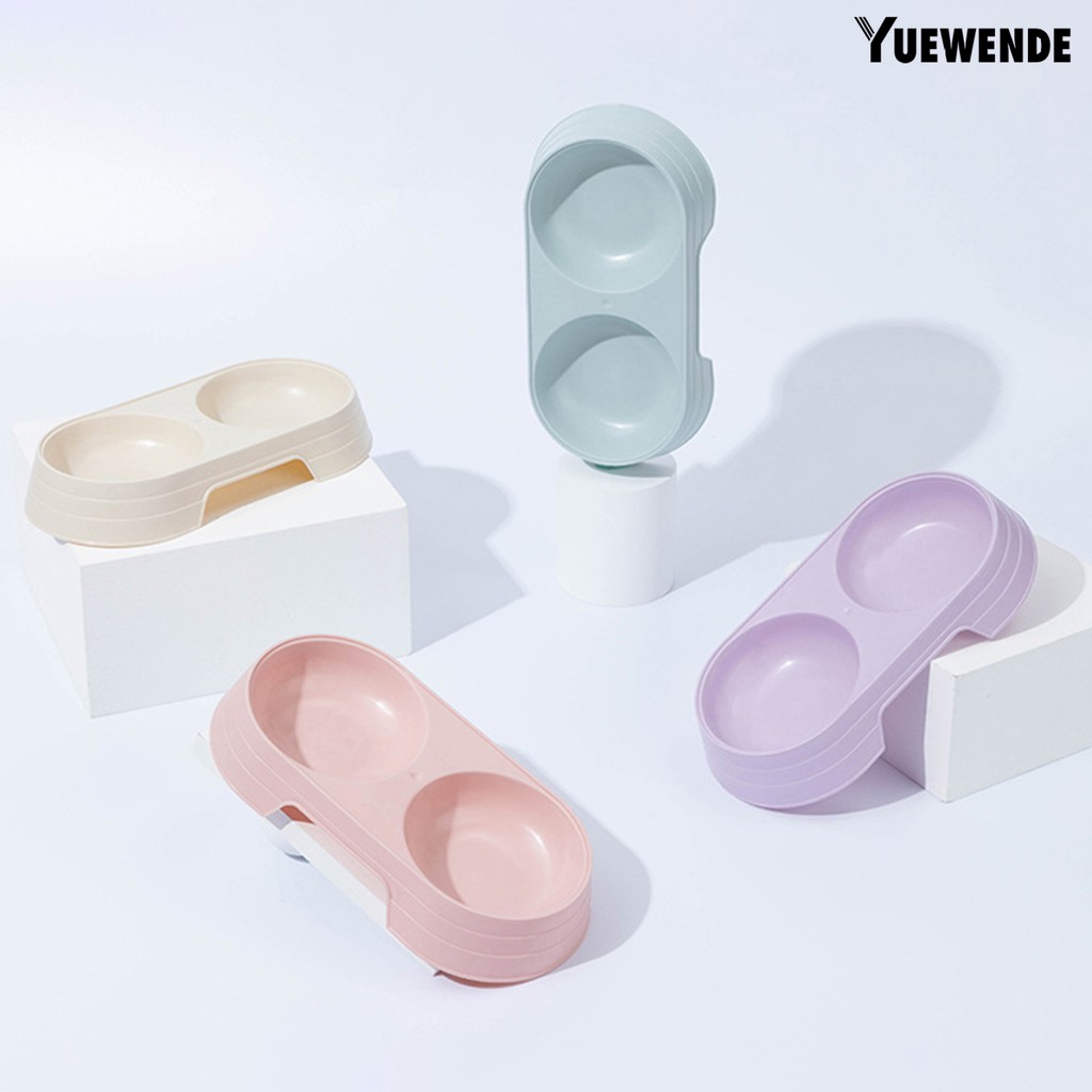 Tô đựng thức ăn thú cưng chất liệu PP màu trơn