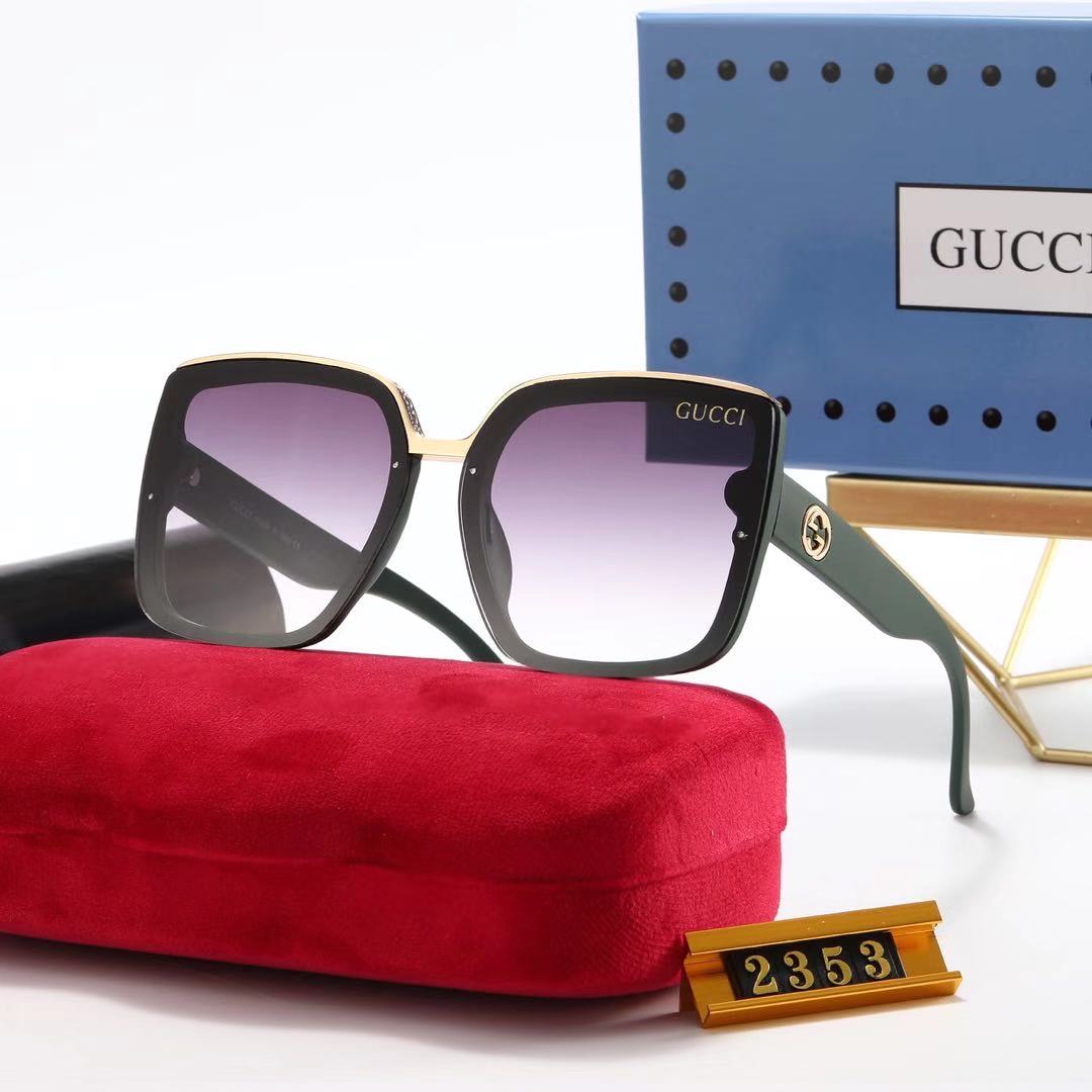 Gucci_ Kính râm 2021 Thời trang Hàn Quốc mới Kính râm phân cực nam và nữ Cặp đôi hợp thời trang Du lịch ngoài trời Kính râm lái xe thời trang Ngôi sao đường phố Chụp ảnh Wild Anti-UV Kính râm