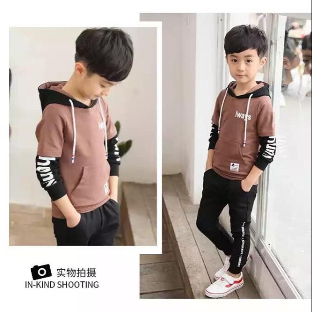 Bộ bé trai phong cách thể thao