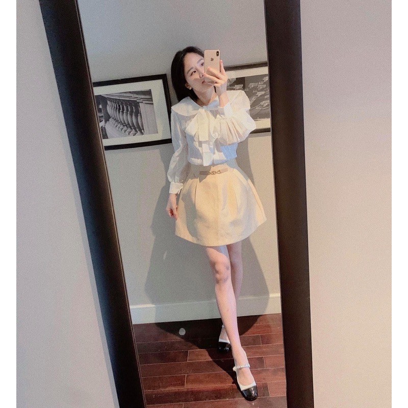 GIÀY BÚP BÊ XÍCH ĐÍNH NGỌC (gót cao 3cm)