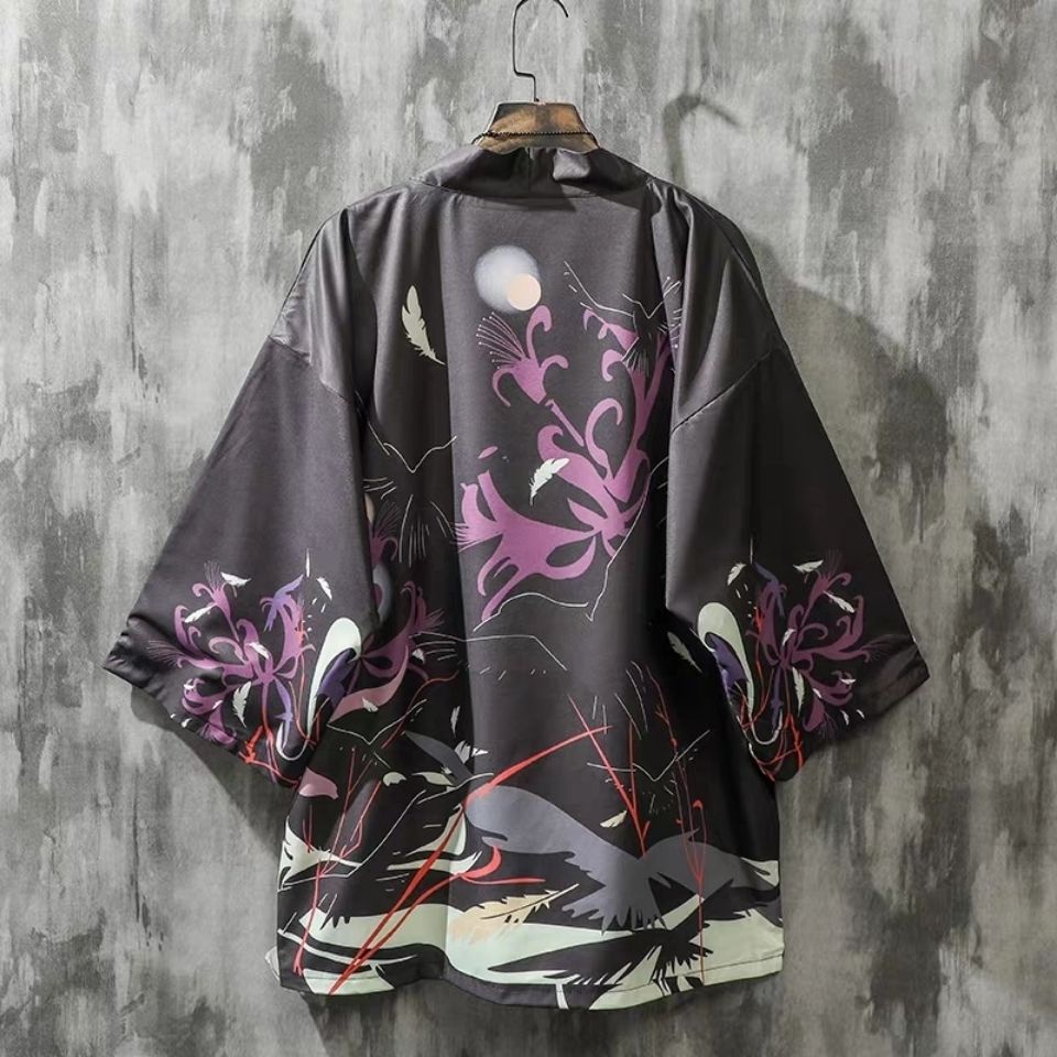 Áo khoác phong cách kimono thời trang chống nắng cho nam và nữ