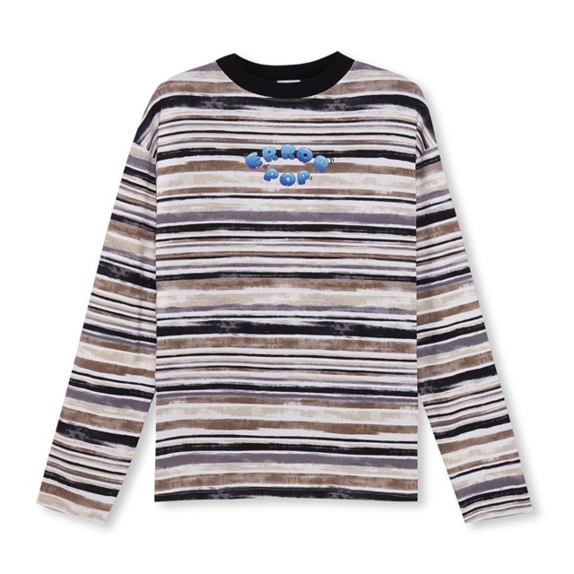 Water Bubble Striped Long Sleeve Tee