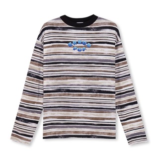 Water Bubble Striped Long Sleeve Tee