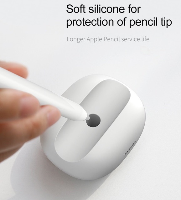 Đế  cắm dựng , giữ chống lăn rơi cho bút cảm ứng Apple Pencil chính hãng Baseus Pencil Silicone Holder kiêm chặn giấy