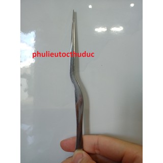Nhíp cong inox lấy ráy tai lẻ - phụ liệu tóc Thủ Đức