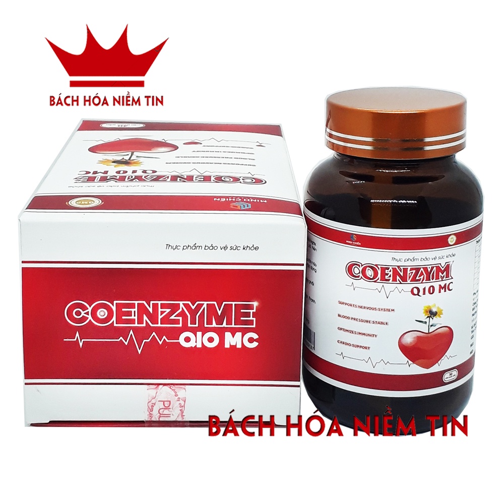 Viên uống bổ tim mạch Coenzyme Q10 - giúp điều hòa huyết áp tăng cường sức khỏe - Hôp 30 viên
