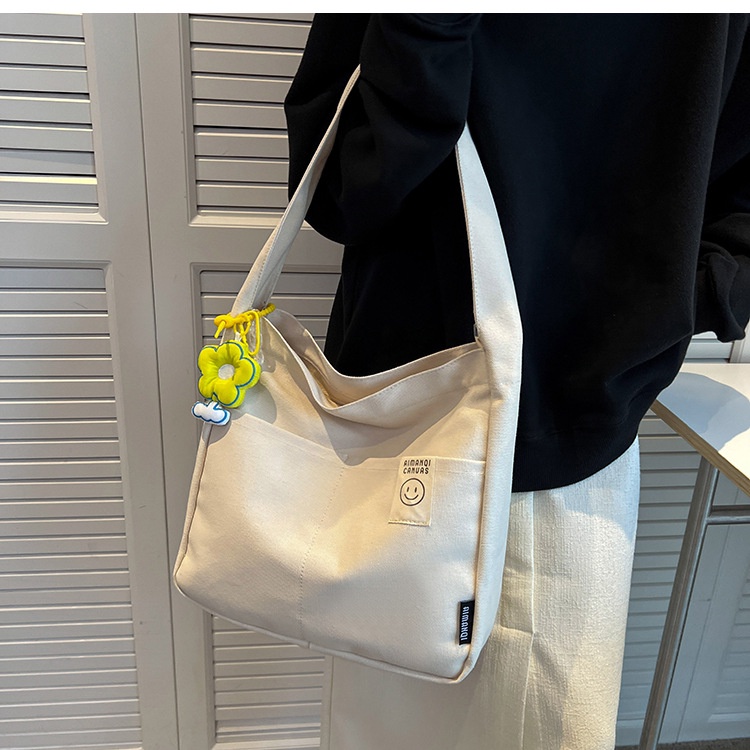 Túi Đeo Vai Vải canvas Cỡ Lớn Dễ Phối Đồ Thời Trang Cho Nữ