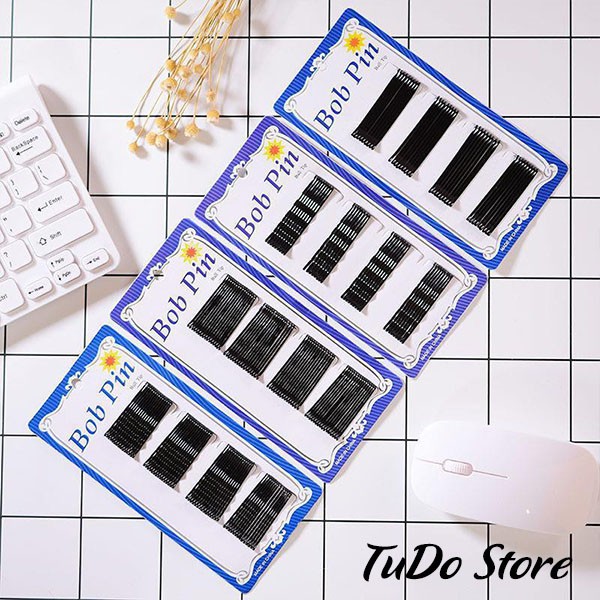 Vỉ kẹp tăm Bob pin, Ghim Tăm Kẹp Tóc tiện lợi cho nữ P02