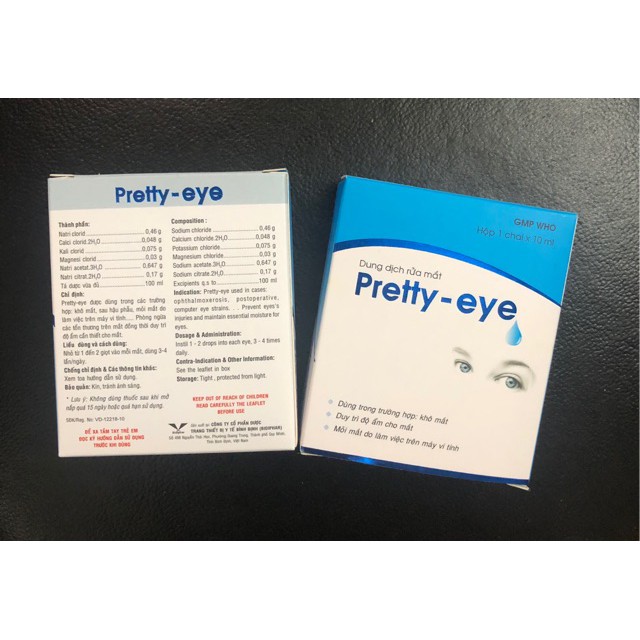 ✔️️️Nhỏ mắt Pretty-eye lọ 10ml