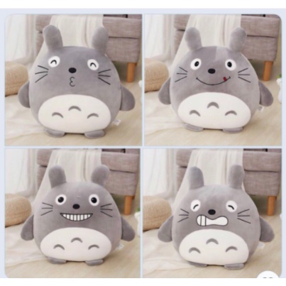 Bộ Chăn Gối Gấu Bông Totoro biểu cảm 3in1 siêu đáng yêu( #Gối_Chăn_Utay)