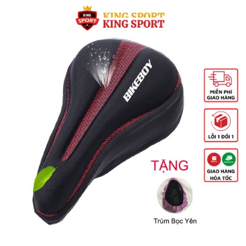 Bọc Yên Xe Đạp Thể Thao BikeBoy Xịn, Yên Xe Đạp Bọc Yên Xe Đạp Êm Mông Thoáng Khí Tặng Kèm Vỏ Bọc Chống Nước