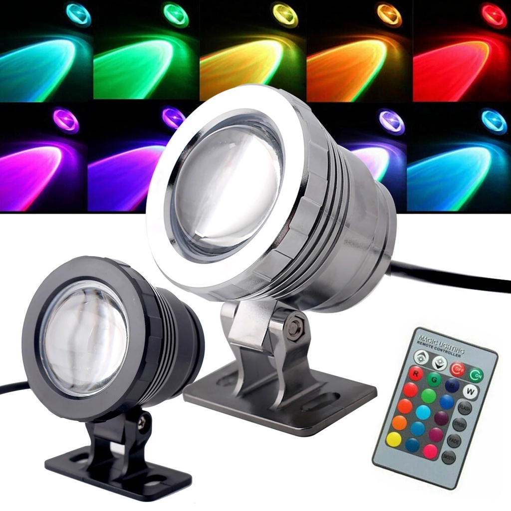 Bóng Đèn LED RGB IP68 12V 85-265V Chống Thấm Nước Chuyên Dụng Cho Hồ Bơi / Sân Vườn