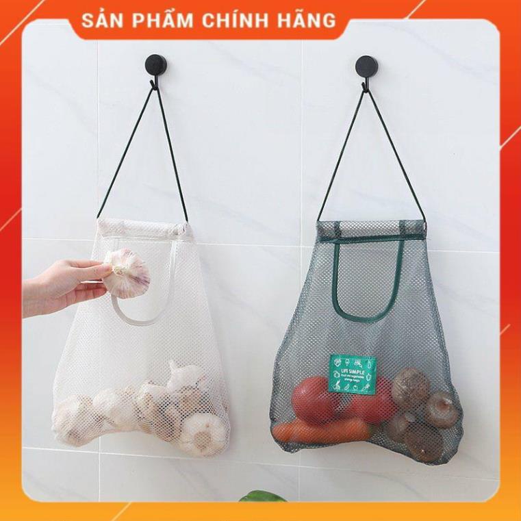 Túi lưới đựng bảo quản hành tỏi, củ quả khô ráo