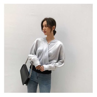 [Hàng Order] Áo sơ mi bóng vạt chéo