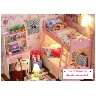 Mô hình nhà gỗ cute room đáng yêu vô cùng