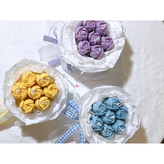 Nến thơm handmade hình bó hoa hồng 8/3