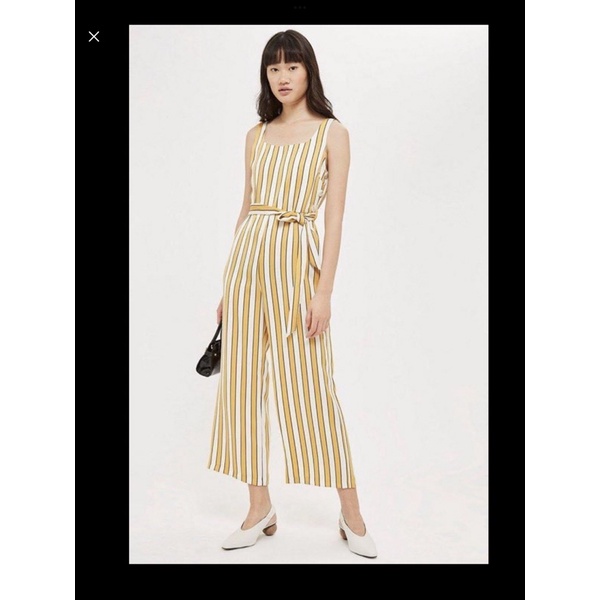 Bộ Jumpsuit kẻ sọc T.opshop