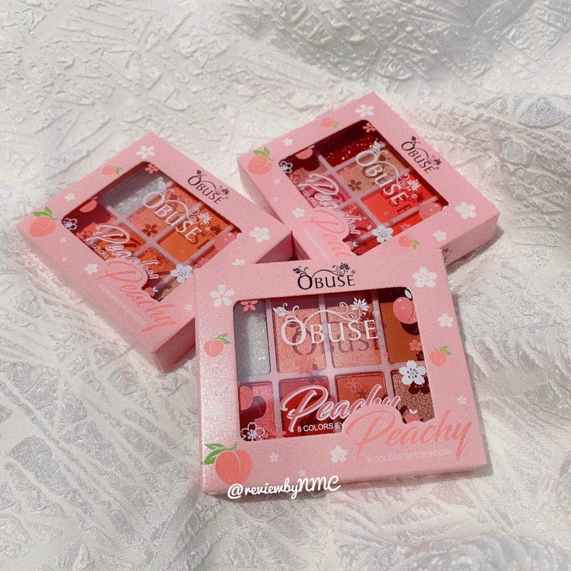 Phấn mắt nhủ kim tuyến Thái Lan Obuse Peachy 8 ô 🍑