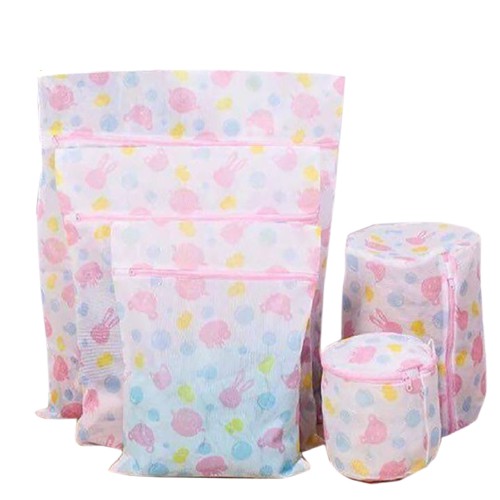 Combo Set 5 Túi Giặt Vải Không Dệt Polyester Gồm Nhiều Kích Thước Giúp Bảo Vệ Quần Áo Hạn Chế Tình Trạng Xù Lông Rút Sợi