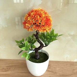 Chậu cây cảnh giả xinh đẹp dùng để trang trí