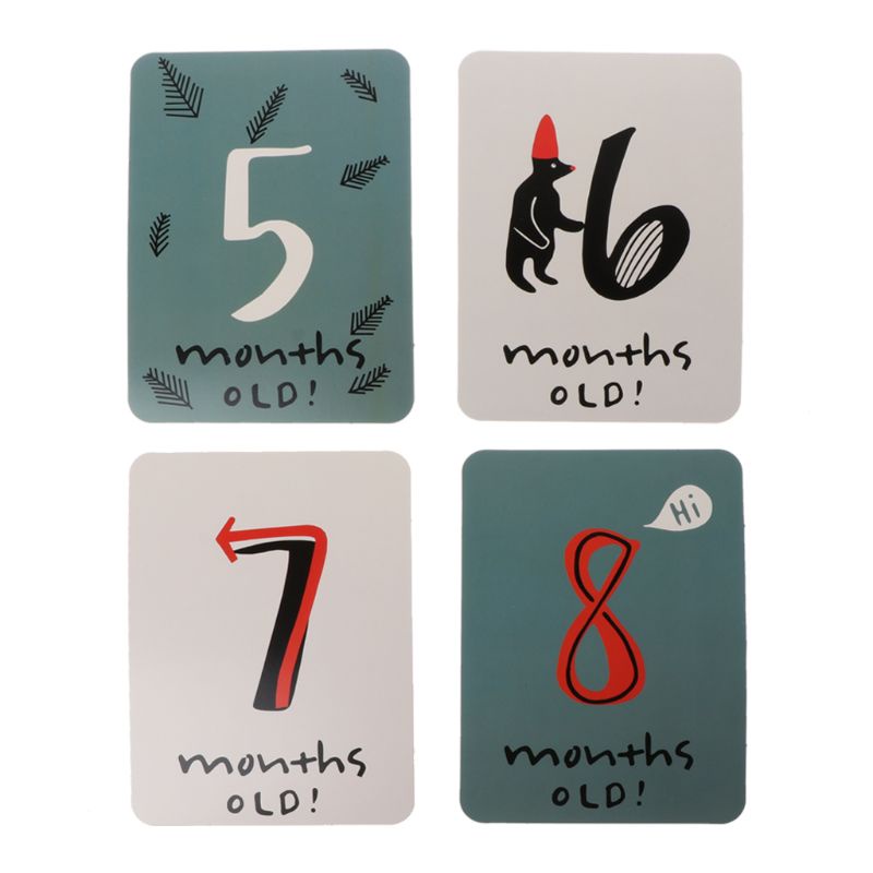 Bộ 20 Sticker Đánh Dấu Cột Mốc Phát Triển Theo Tháng Cho Mẹ Bầu Và Bé Sơ Sinh