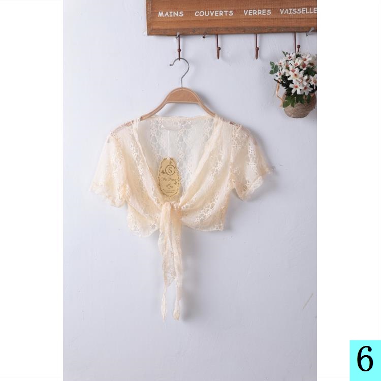Áo Khoác Cardigan Ngắn Tay Phối Lưới Thời Trang Mùa Hè 2021 Dễ Phối Đồ Cho Nữ