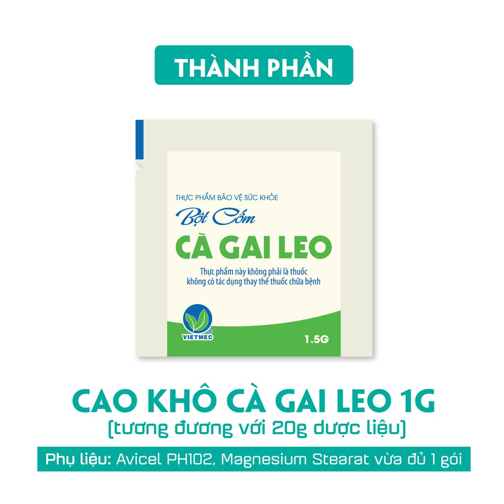 Gói Lẻ Trà Thảo Dược Bột Cốm Cà Gai Leo - Thanh Lọc Cơ Thể, Hỗ Trợ Giải Độc Gan, Tăng Cường Bảo Vệ Gan