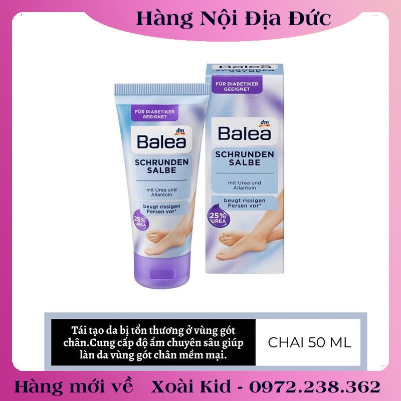 Bộ Kem dưỡng nứt gót chân, chà gót chân Balea Đức -Nội địa Đức Đủ Bill