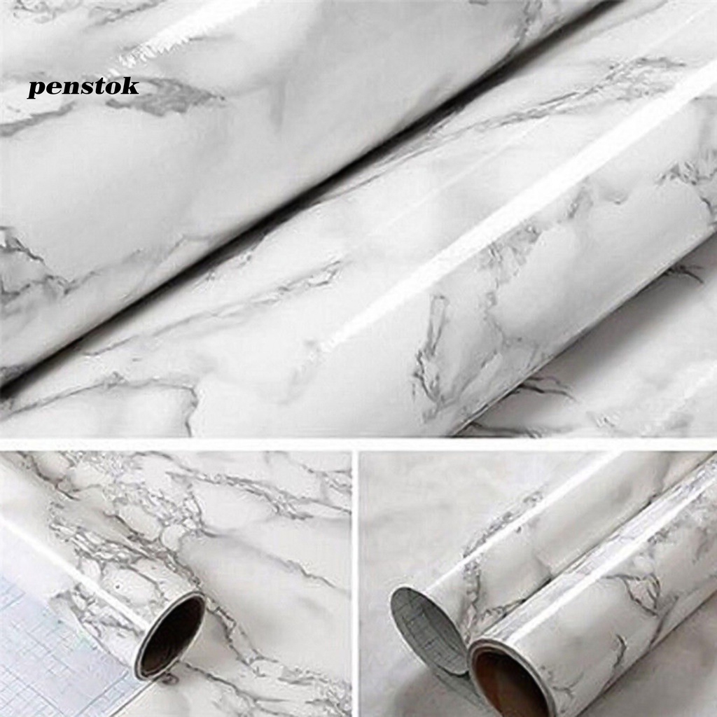 Comely Wall Stickers Waterproof Decorative PVC Marble Effect Self Adhesive Decal for TV Backdrop