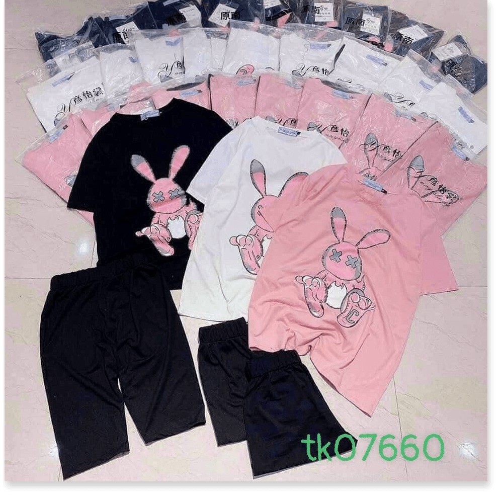 Đồ bộ nữ thun cộc tay dễ thương mềm mại THỜI TRANG MỚI KME