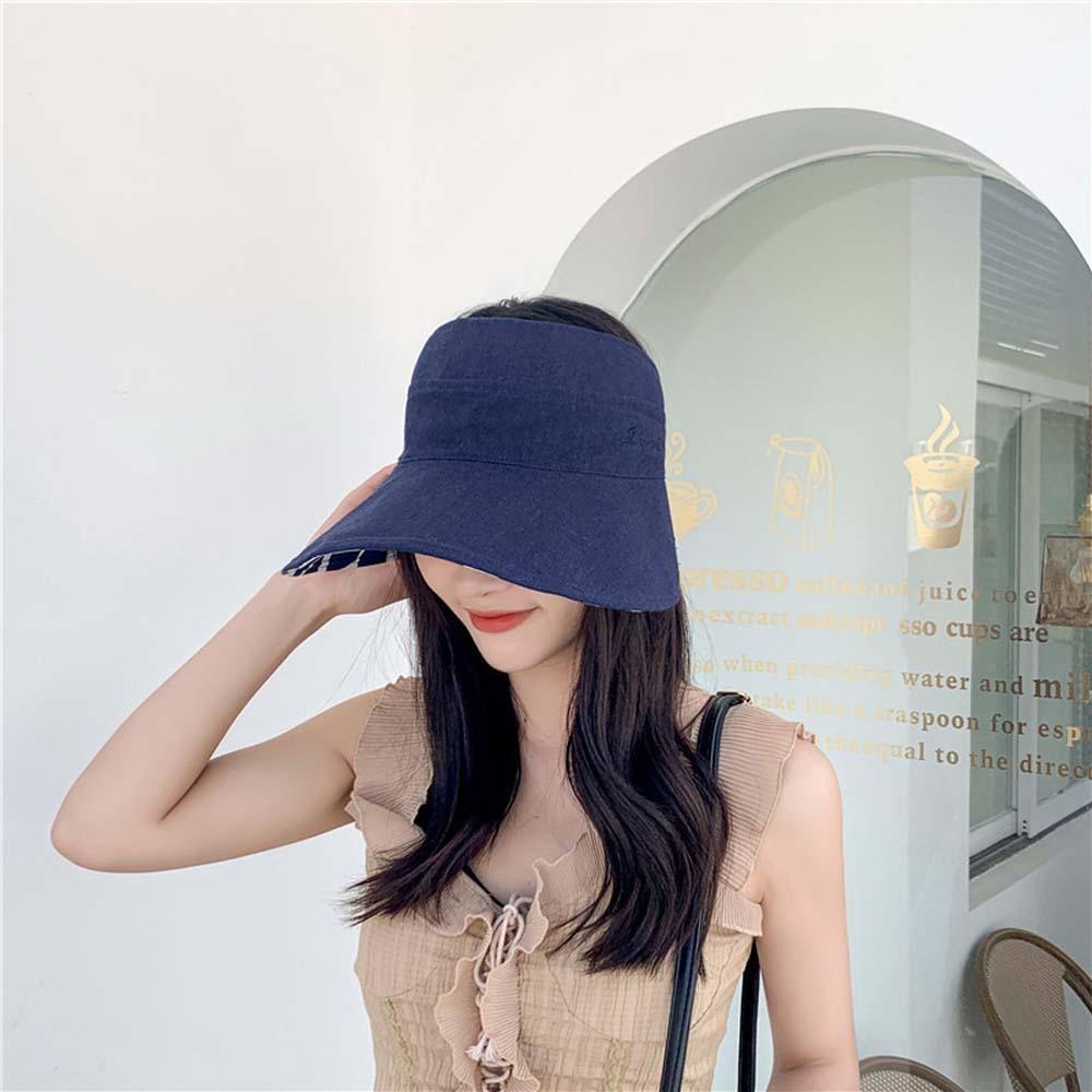 Mũ Rộng Vành Đi Biển Chất Cotton Phong Cách Mùa Hè Cá Tính