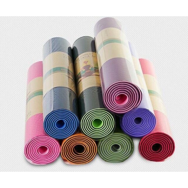 THẢM TẬP YOGA TPE 2 LỚP DÀY 6MM