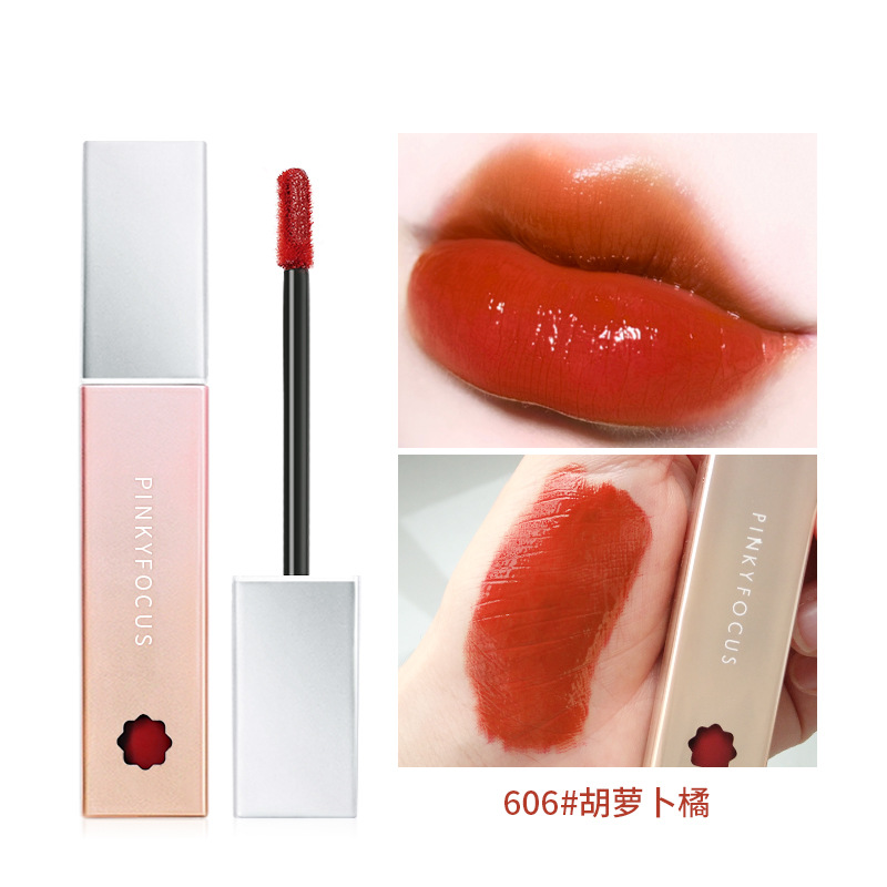 Son kem dream màu nhung cao cấp Pinkyfocus dưỡng ẩm kháng nước lip glaze