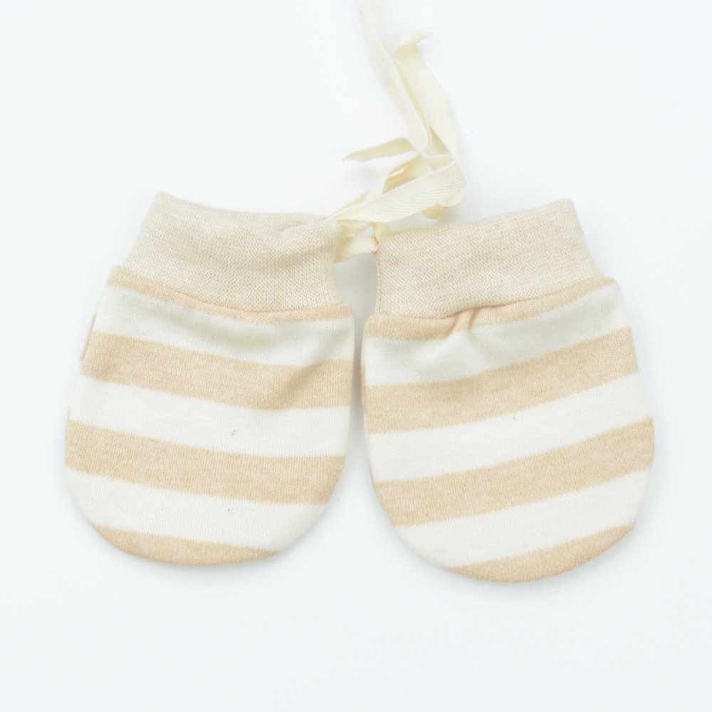 [MẪU MỚI] Bao tay cho bé sơ sinh cotton ORGIANIC cao cấp 100% không chất tẩy nhuộm an toàn cho bé có dây buộc