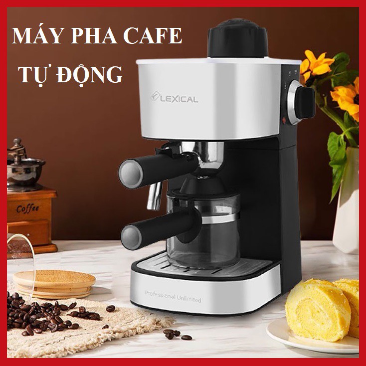 [HÀNG CHÍNH HÃNG] Máy pha cà phê LEXICAL automatic, hàng chính hãng, bảo hành 12 tháng