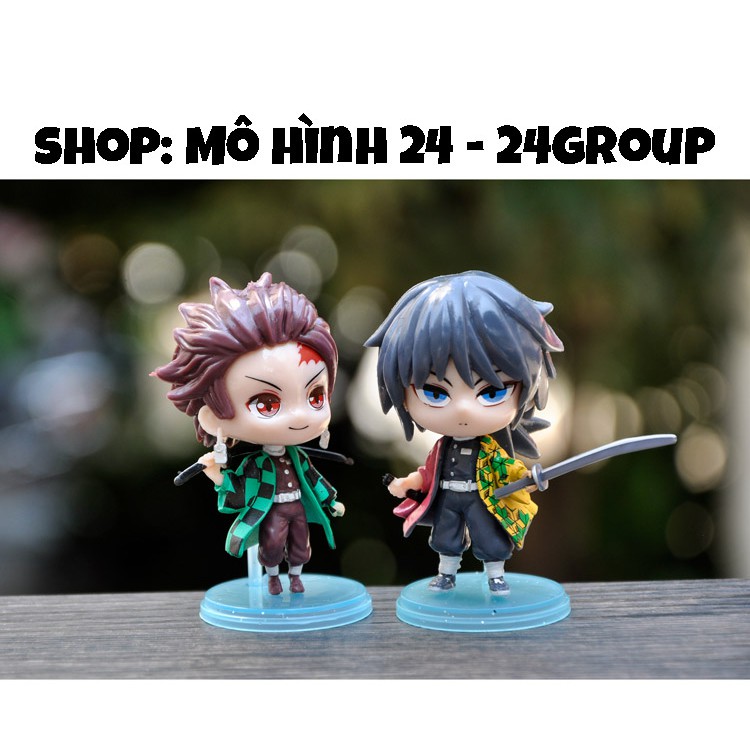 [INODEP] combo set bộ 5 Mô hình đồ chơi nhân vật char Kimetsu no Yaiba giyuu ino chibi dễ thương anime cute demon slayer