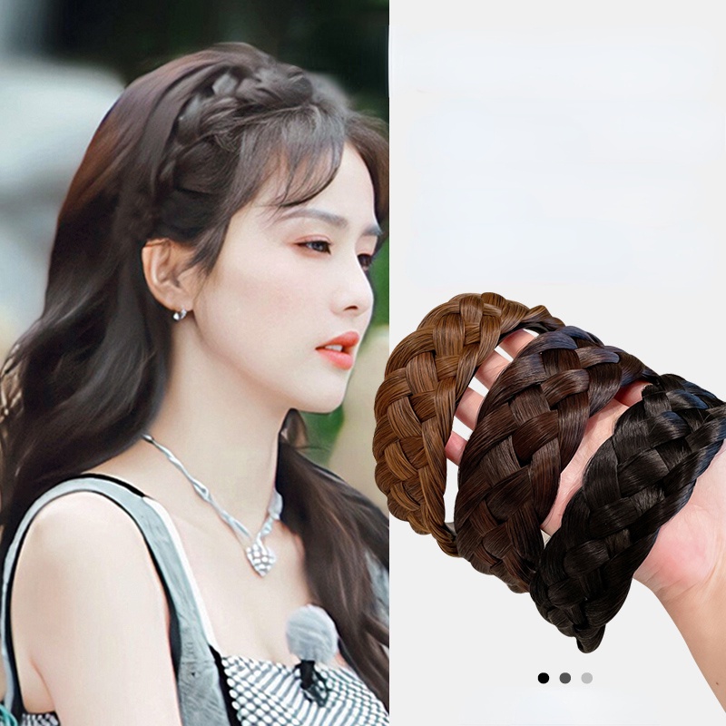 Kẹp Tóc Giả Thắt Bím Xương Cá Phong Cách Hàn Quốc Mới