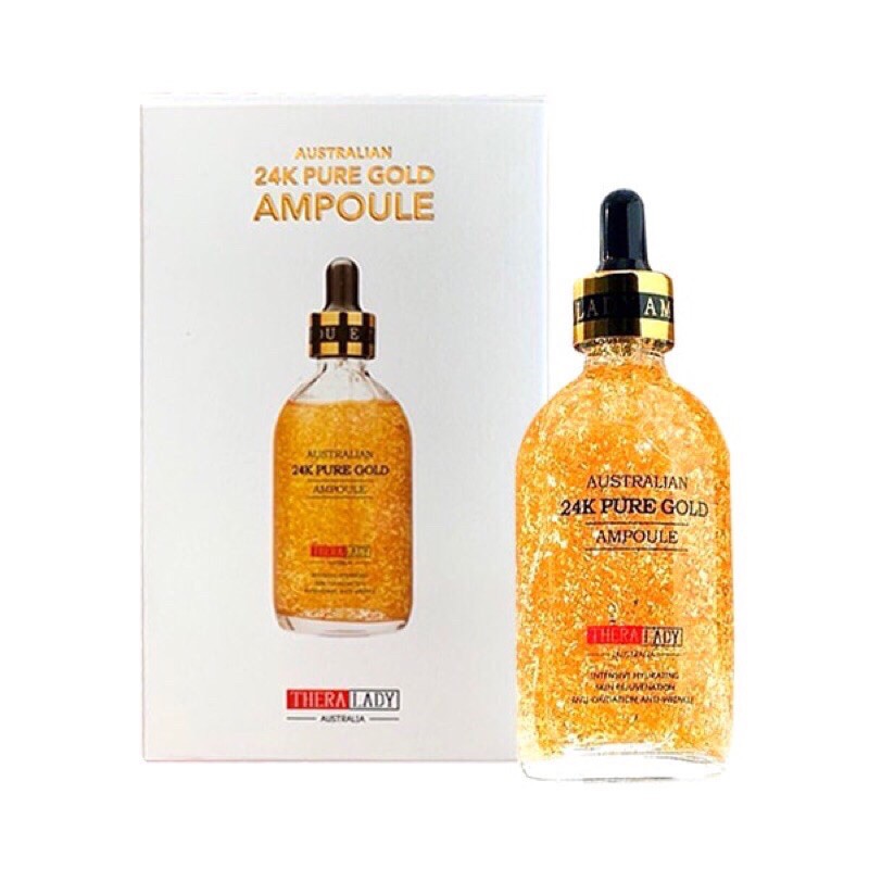 Tinh chất 24k Pure Gold AMPOULE THERA LADY 100ML- HSD : 2024