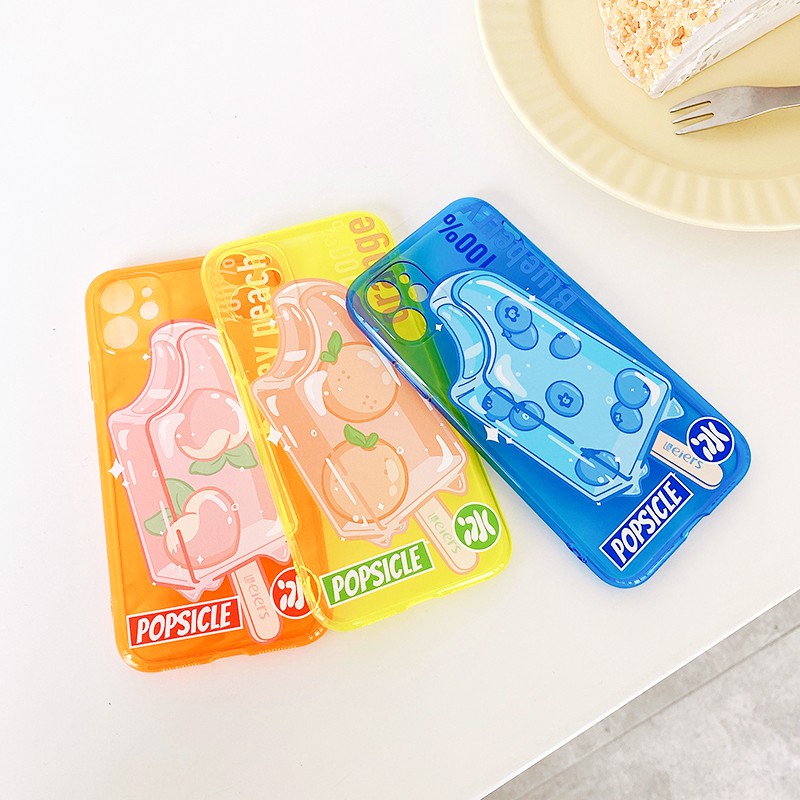Ốp lưng iphone Ice Cream neon dẻo mềm 5/5s/6/6plus/6s/6splus/7/7plus/8/8plus/x/xr/xs/11/12/pro/max/plus/promax | BigBuy360 - bigbuy360.vn
