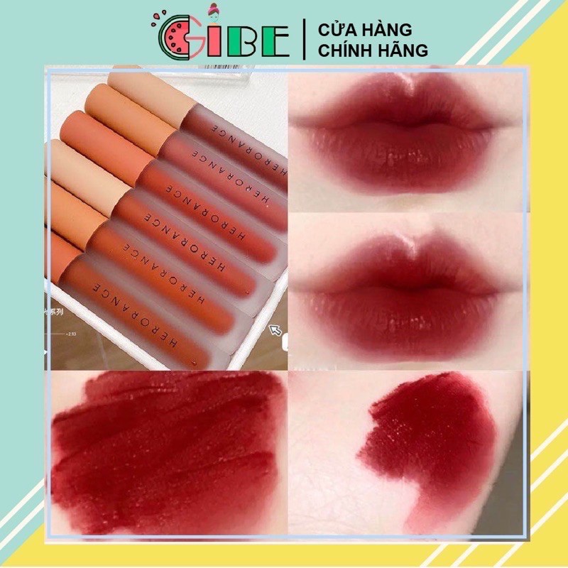 Son Herorange vỏ nhung nội địa Trung sang trọng màu hot | Thế Giới Skin Care