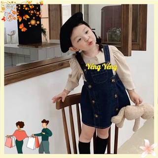 SBG226 - SET YẾM BÒ BÉ GÁI KÈM ÁO THUN DÀI TAY