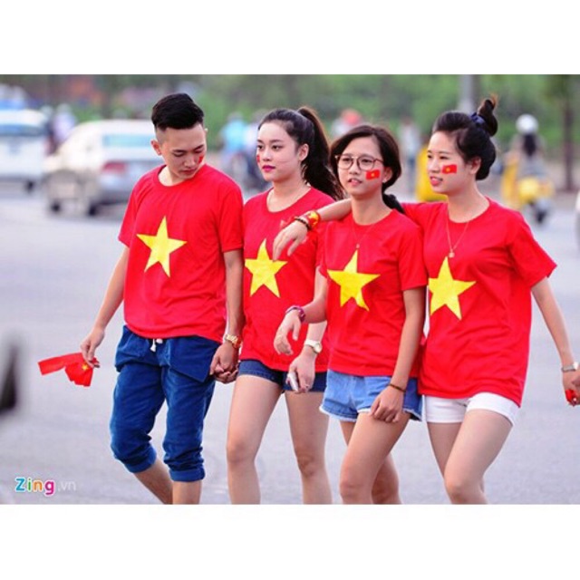 Áo Thun Cờ Đỏ Sao Vàng Việt Nam - Đủ Size - Lucky Girl shop