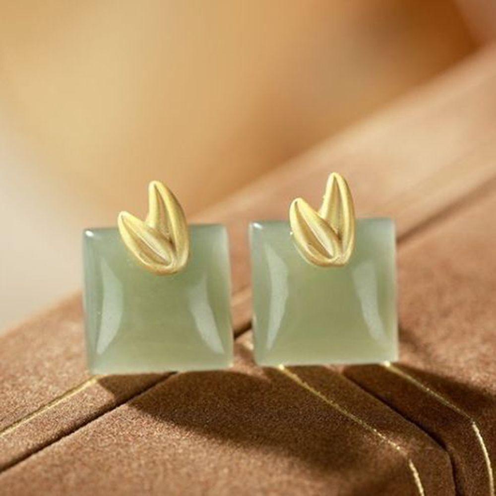 Bộ 2 Vòng cổ Và Bông Tai Thiết Kế Đơn Giản Tinh Tế Thời Trang Cho Nữ