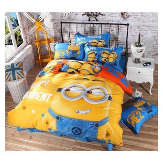 BỘ CHĂN GA GỐI POLLY NHẬP MINION VÀNG