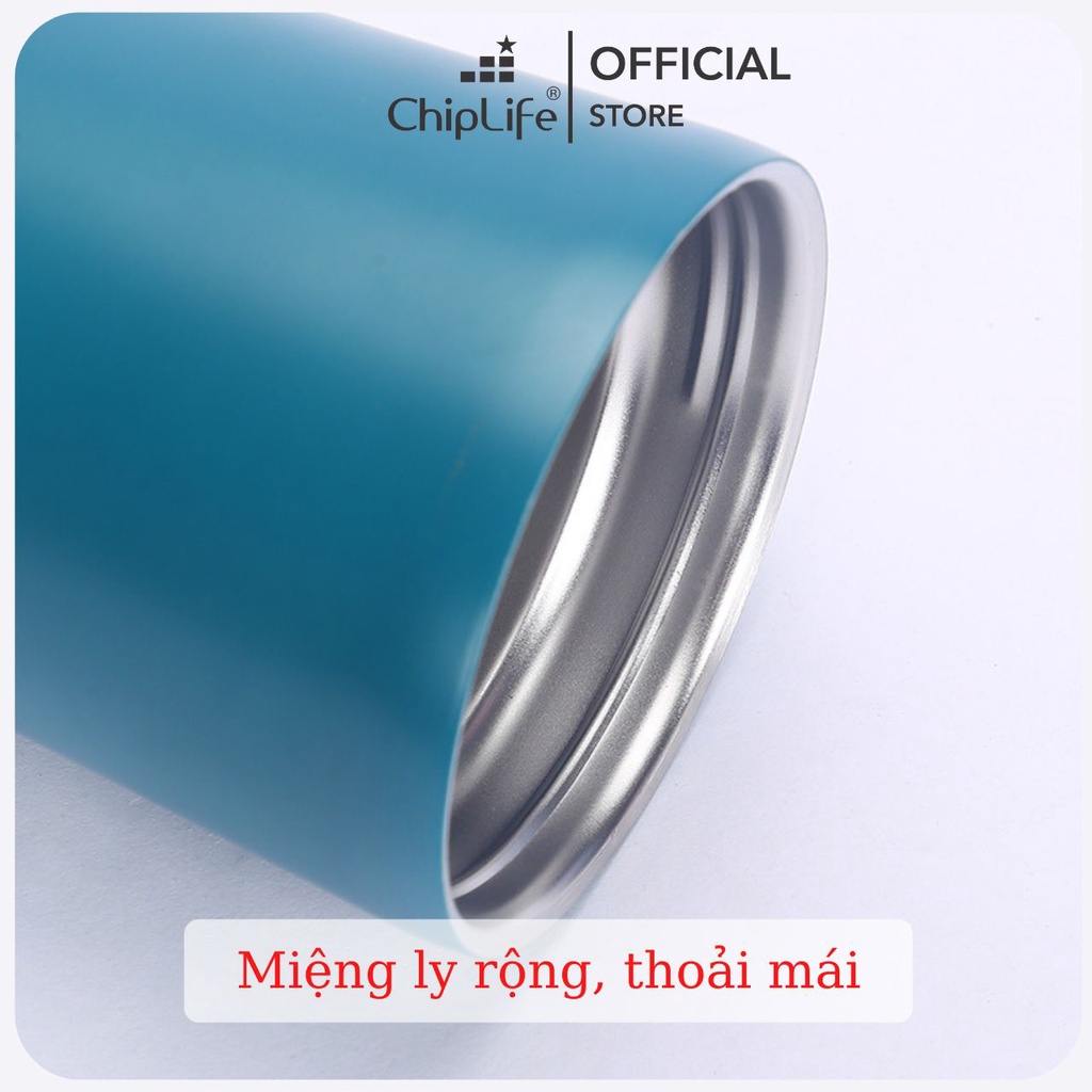 Ly Giữ Nhiệt ChipLife khắc tên theo yêu cầu LH500 INOX304 - Quà tặng sinh nhật, thuận tiện mang đi dung tích 500ml