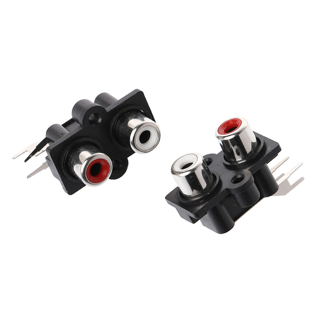 Bộ 10 đầu nối RCA âm thanh Video AV 2 / 4 / 6 lỗ