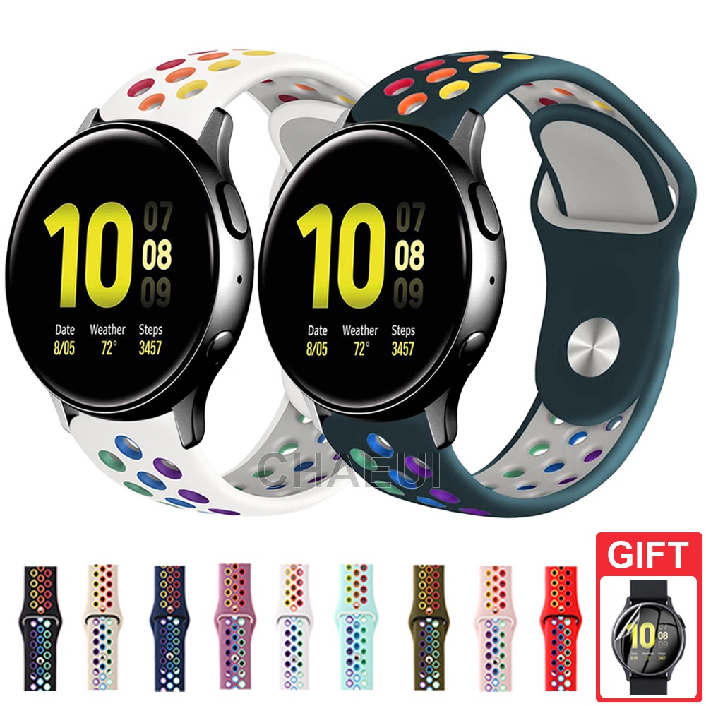 Dây Đeo Silicone Thay Thế Cho Đồng Hồ Thông Minh Samsung Galaxy Watch Active 2 40mm 44mm
