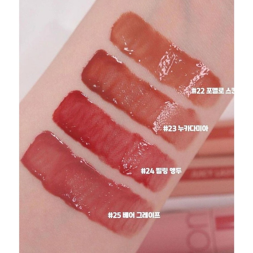 Son tint bóng Romand Bare Juicy Lasting Tint lên màu chuẩn cho môi căng mọng Hàn Quốc 5.5g