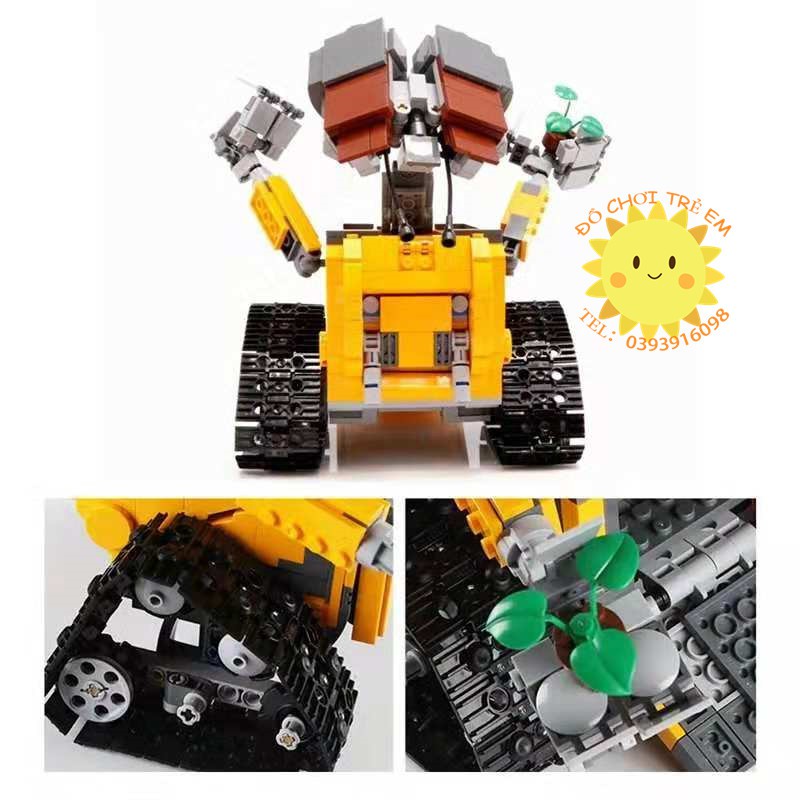 Đồ chơi Lắp ghép Mô hình người máy xe robot WALL.E 180042