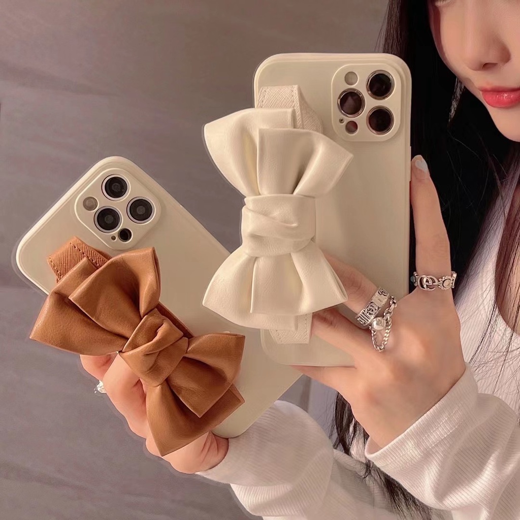 Ốp Điện Thoại Mềm Trang Trí Nơ Thích Hợp Cho Iphone 12 Pro Max 11 Pro Max Xs Max Xr X 7 8 Plus 7 Plus